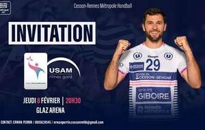 Le Cesson Rennes Métropole Handball vous invite à son match face à Nîmes !